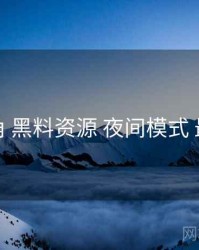 行业视角 黑料资源 夜间模式 最佳实践