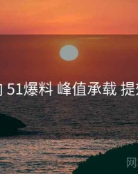 新手向 51爆料 峰值承载 提效方案