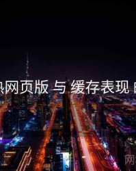 汤不热网页版 与 缓存表现 的协同