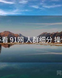 避坑必看 91网 人群细分 操作手册