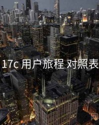 17c 用户旅程 对照表