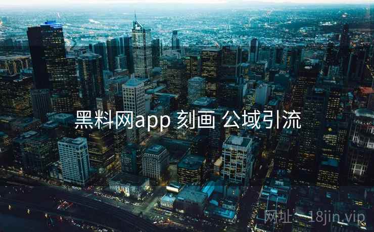 黑料网app 刻画 公域引流 黑料网app 刻画 公域引流